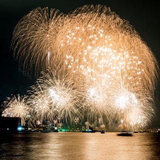 神戸の海上花火
